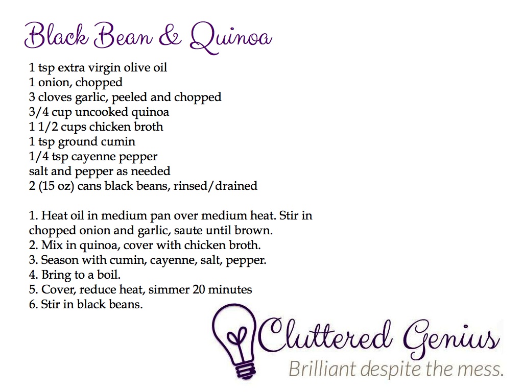 black bean quinoa
