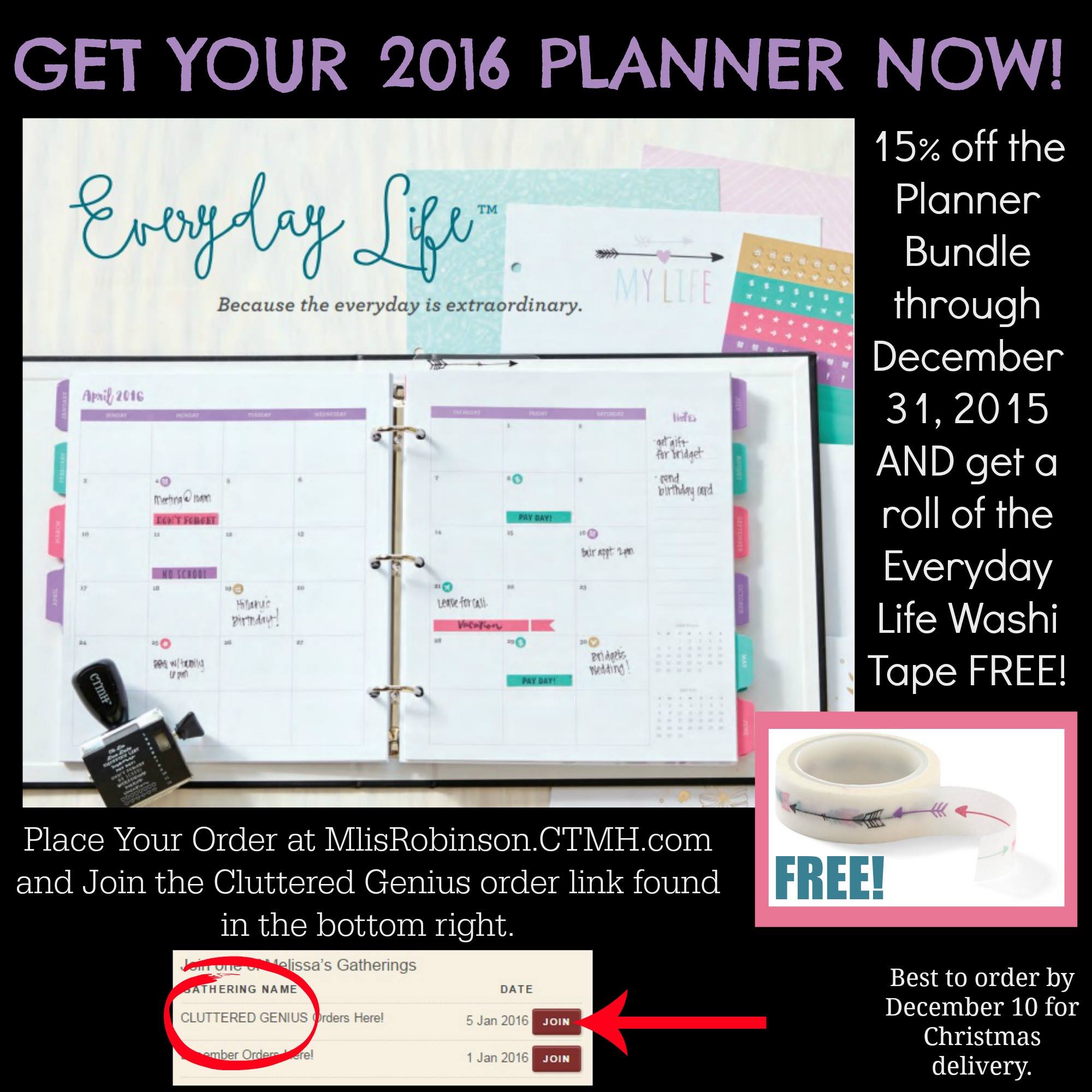 Why I love my Close to My Heart Planner!