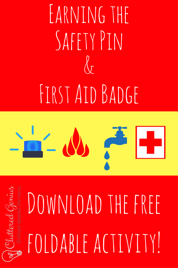 First Aid Badge (and Safety Pin)