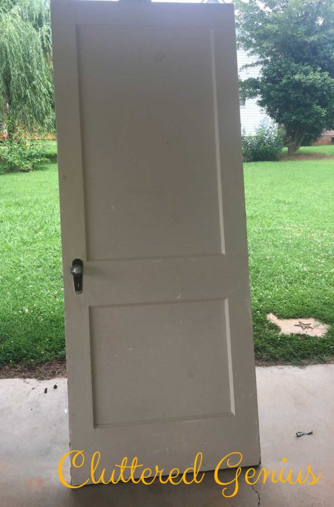 front porch door before