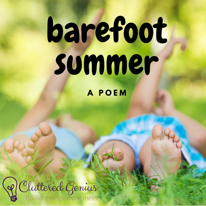 barefoot summer poem image